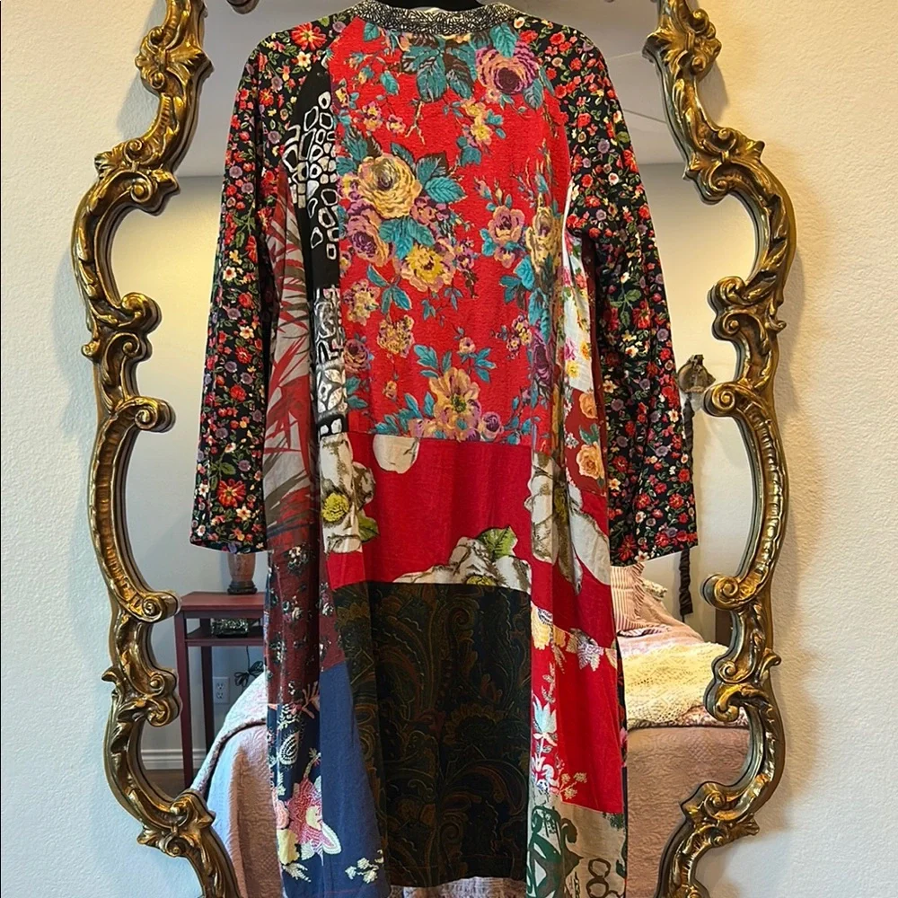 Floral Quilted Duster One Size - Picture 3 of 3